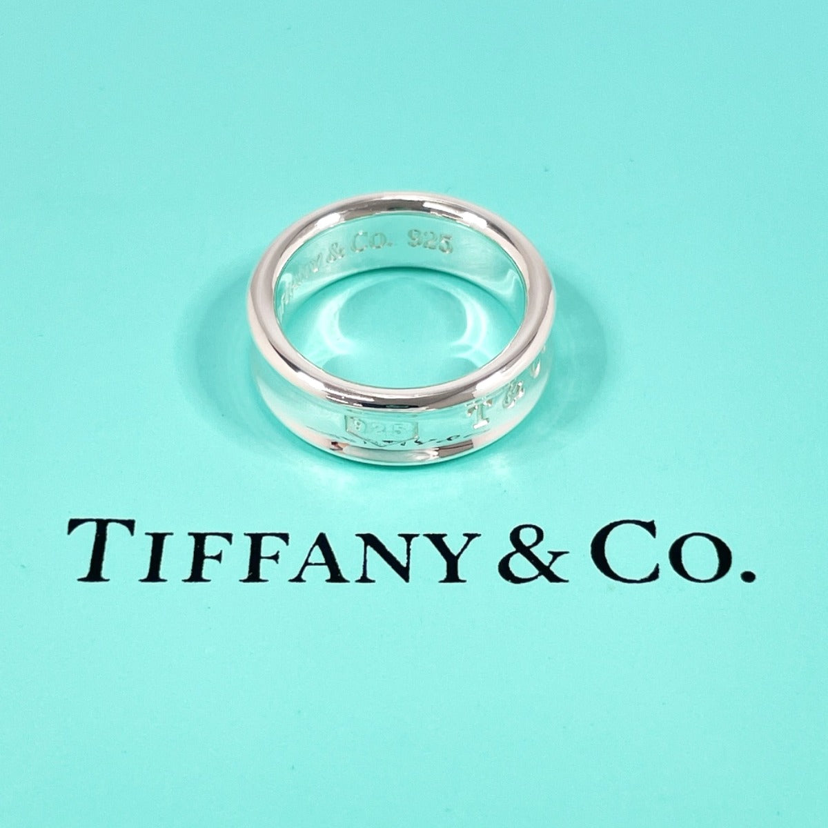 TIFFANY&Co. Ring 1837 Medium Silver925 #US 6 3/4 Silver mens
