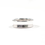 TIFFANY&Co. Ring 1837 Medium Silver925 #US 4 3/4 Silver Women Second hand