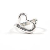 TIFFANY&Co. Ring Open heart Elsa Peretti Silver925 #US 5 Silver Women Second hand