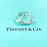 TIFFANY&Co. Ring Open heart Elsa Peretti Silver925 #US 5 Silver Women Second hand