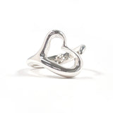 TIFFANY&Co. Ring Open heart Elsa Peretti Silver925 #US 5 1/2 Silver Women Second hand