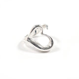 TIFFANY&Co. Ring Open heart Elsa Peretti Silver925 #US 5 1/2 Silver Women Second hand