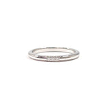 TIFFANY&Co. Ring Wedding band ring Forever Pt950Platinum/diamond #US 6 Silver Women Second hand