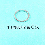 TIFFANY&Co. Ring Wedding band ring Forever Pt950Platinum/diamond #US 6 Silver Women Second hand
