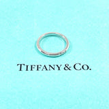 TIFFANY&Co. Ring Wedding band ring Forever Pt950Platinum/diamond #US 4 Silver Women Second hand