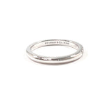 TIFFANY&Co. Ring Wedding band ring Forever Pt950Platinum/diamond #US 4 Silver Women Second hand