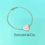 TIFFANY&Co. bracelet Return to heart tag Double Chain Silver925 Silver Women Second hand
