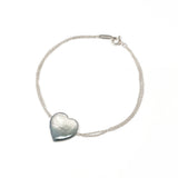 TIFFANY&Co. bracelet Return to heart tag Double Chain Silver925 Silver Women Second hand