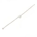 TIFFANY&Co. bracelet Return to heart tag Double Chain Silver925 Silver Women Second hand