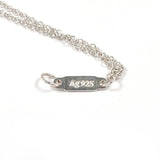 TIFFANY&Co. bracelet Return to heart tag Double Chain Silver925 Silver Women Second hand