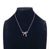 TIFFANY&Co. Necklace Bow ribbon Silver925 Silver Women Second hand