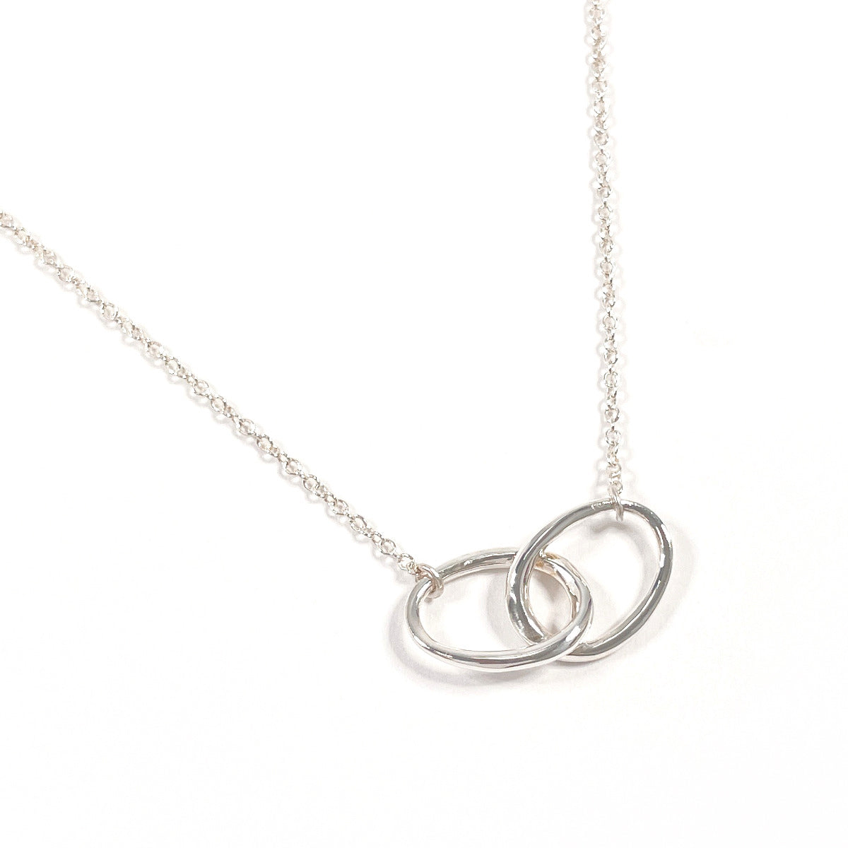 TIFFANY&Co. Necklace Double loop Elsa Peretti Silver925 Silver
