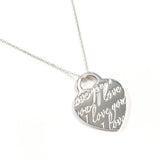 TIFFANY&Co. Necklace Notes Heart Tag Silver925 Silver Women Second hand