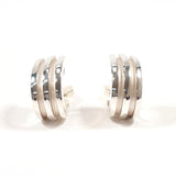 TIFFANY&Co. Earring Grooved Double line Silver925 Silver Women Second hand