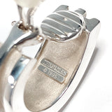 TIFFANY&Co. Earring Grooved Double line Silver925 Silver Women Second hand