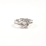 GUCCI Ring knot Silver925 #US 6 1/4 Silver unisex Second hand