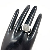 GUCCI Ring Hexagon Signet Silver925 #US 8 1/4 Silver mens Second hand