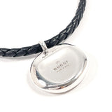 GUCCI Necklace Crest Silver925/leather Silver unisex Second hand