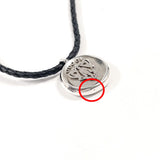 GUCCI Necklace Crest Silver925/leather Silver unisex Second hand