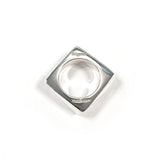 Salvatore Ferragamo Ring Square Silver925 #US 4 3/4 Silver Women Second hand