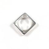 Salvatore Ferragamo Ring Square Silver925 #US 4 3/4 Silver Women Second hand