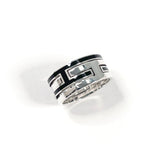 HERMES Ring Move ash Silver925 #US 9 3/4 Silver Silver mens Second hand