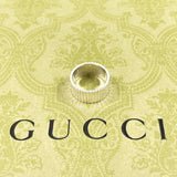 GUCCI Ring Coin edge Silver925 #US 6 Silver Women Second hand