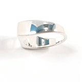 GUCCI Ring Diagonal Interlocking G Sterling Silver 925 US Size 7.75 mens