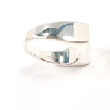 GUCCI Ring Diagonal Interlocking G Sterling Silver 925 US Size 7.75 mens