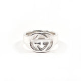 GUCCI Ring Interlocking G Sterling Silver 925 US SizeUS 4 1/2 Silver Women