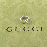 GUCCI Ring Interlocking G Sterling Silver 925 US SizeUS 4 1/2 Silver Women