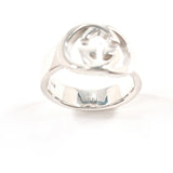 GUCCI Ring Interlocking G Sterling Silver 925 US SizeUS 4 1/2 Silver Women