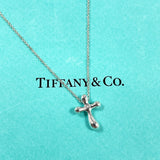 TIFFANY&Co. Necklace Cross mini Elsa Peretti Silver925 Silver Women Second hand