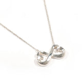TIFFANY&Co. Necklace Double rubbing heart Paloma Picasso Sterling Silver 925 Silver Women