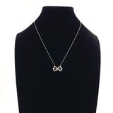 TIFFANY&Co. Necklace Double rubbing heart Paloma Picasso Sterling Silver 925 Silver Women