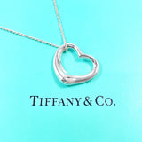 TIFFANY&Co. Necklace Open heart Elsa Peretti Silver925 Silver Women Second hand