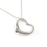 TIFFANY&Co. Necklace Open heart Elsa Peretti Silver925 Silver Women Second hand