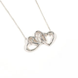 TIFFANY&Co. Necklace Triple heart Silver925 Silver Women Second hand