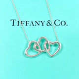 TIFFANY&Co. Necklace Triple heart Silver925 Silver Women Second hand