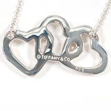TIFFANY&Co. Necklace Triple heart Silver925 Silver Women Second hand