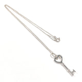 TIFFANY&Co. Necklace Heart key Silver925 Silver Women Second hand