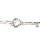 TIFFANY&Co. Necklace Heart key Silver925 Silver Women Second hand