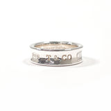 TIFFANY&Co. Ring 1837 Medium Silver925 #US 8 1/4 Silver mens Second hand