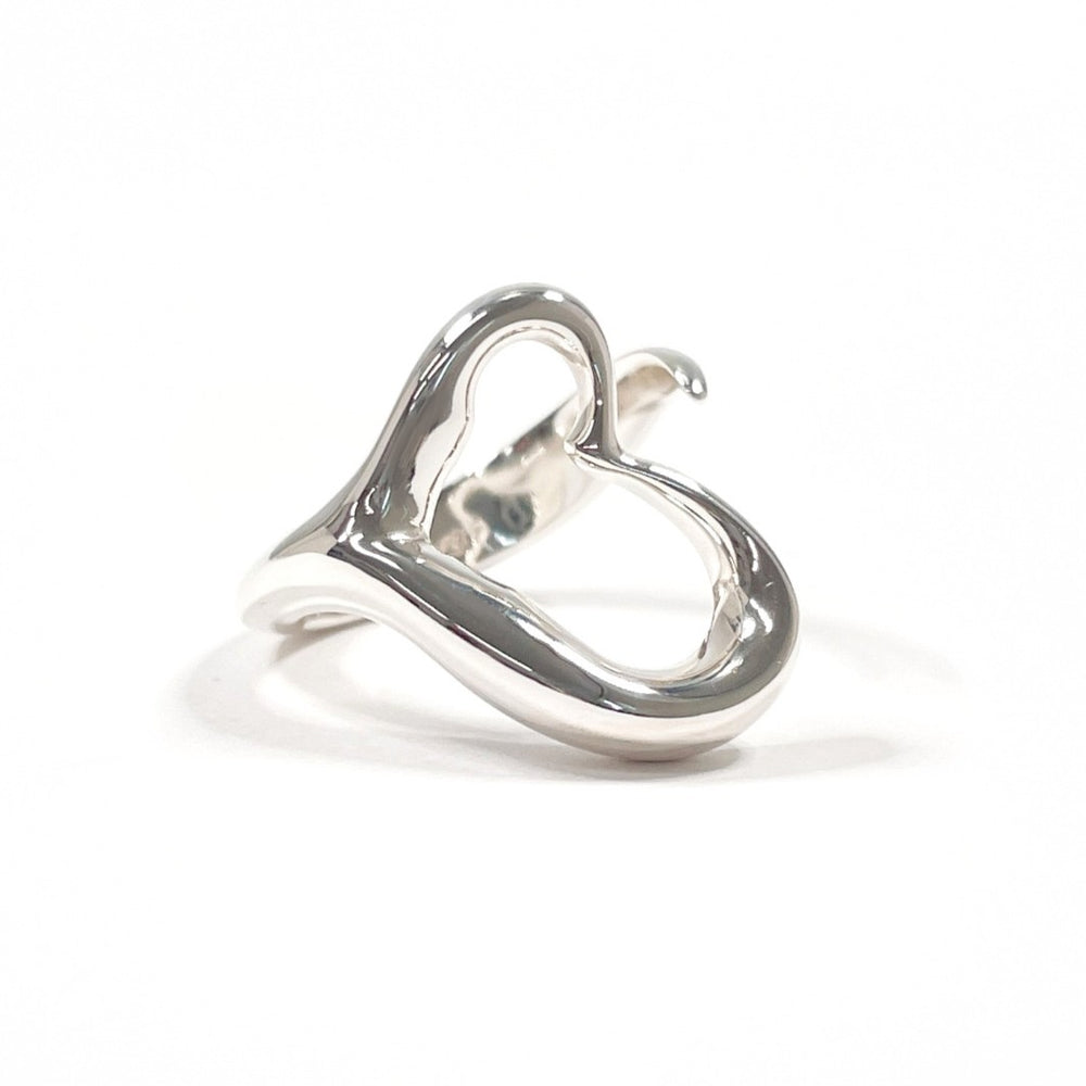 TIFFANY&Co. Ring Open heart Elsa Peretti Silver925 #US 6 Silver