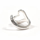 TIFFANY&Co. Ring Open heart Elsa Peretti Silver925 #US 6 Silver Women Second hand