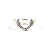 TIFFANY&Co. Ring Open heart Elsa Peretti Sterling Silver #US 5 1/4 Silver Women Second hand