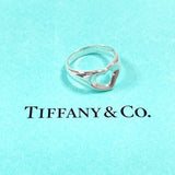 TIFFANY&Co. Ring Open heart Elsa Peretti Sterling Silver #US 5 1/4 Silver Women Second hand