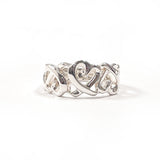 TIFFANY&Co. Ring Triple rubbing heart Paloma Picasso Silver925 #US 5 1/4 Silver Women Second hand