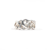 TIFFANY&Co. Ring Triple rubbing heart Paloma Picasso Silver925 #US 4 3/4 Silver Women Second hand