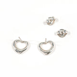 TIFFANY&Co. earring Open heart Elsa Peretti Silver925 Silver Women Second hand